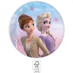 Parti papír tányér, 19,5 cm, 8 darab Frozen