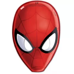 Pappmaska 6 db Spiderman