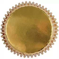 Arany fényű mini kosárkák 45 db 35x22 mm