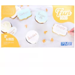 Nyomtatási ábécé PME Fun Fonts 66 darabos készlet