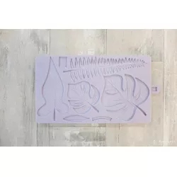 Szilikon forma trópusi leveleknek