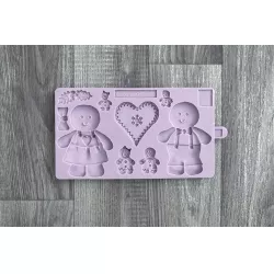 Szilikon forma mézeskalács figura számára