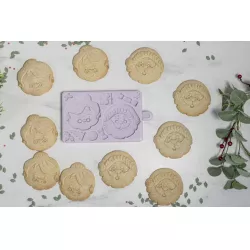 Szilikonforma „Mikulás és Mrs Claus“, 6,5×6 cm