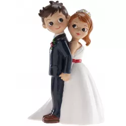 Egy lakodalmas tortadíszítés figurája