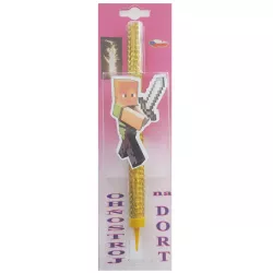 Dortová fontána Minecraft - 1 db