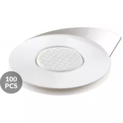 Dekorációs kerek fehér alátét 8,6 cm, 100 db