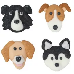 Cukorgyurma dísz - kutyák - 12 db