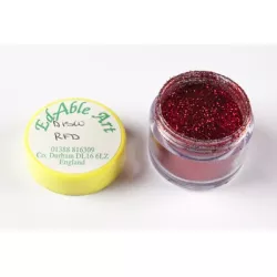 Csillogás díszítő disco Red