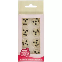 Cukorgyurma koponya díszítés 8 darab