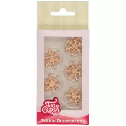 Cukorkás díszítés hópehelyekhez, 12 darab
