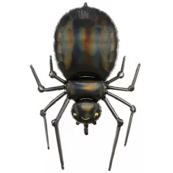 Fóliás lufi fekete pókhálóval 60 x 101 cm