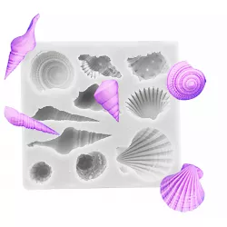 Szilikon forma tengerkagyló, 3×3 cm