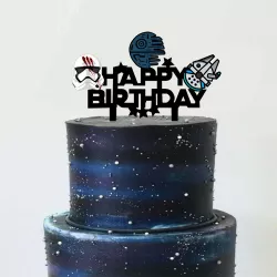 Szemtüskés Darth Vaderes tortadíszítés