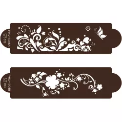 Sablon minta tavaszi rét 2 db 23×7 cm