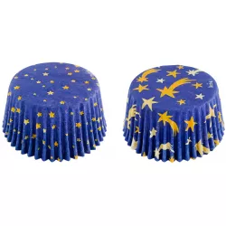 Muffin papírba tokos ünnepi csillagos ég 50x32 mm