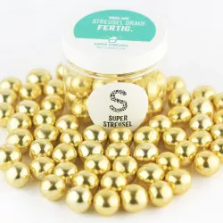 Csokoládé gyöngy XL 130g aranyozott