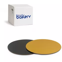 Dugaszgátlaponztalap tortaalap 50db 26cm szélesség 0,3cm arany fekete
