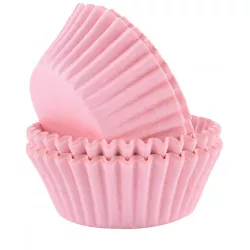 Cupcake-formák világos rózsaszín, 60 darab