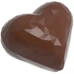 Csokoládékészítő forma szív alakú, 34x28x12 mm