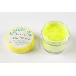 Fényes díszítő disco Neon Yellow