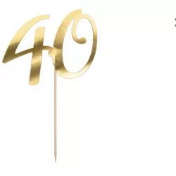 Arany 21 cm-es tortára szúró, 40-es számú díszítés