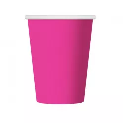 Papírový kelímek 270ml 6ks rózsaszínű