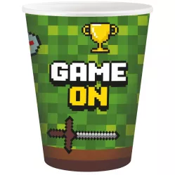 Papír pohár 266 ml 6 db Game on