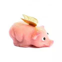 Marcipánfigurka arany malac 2,5x5 cm, 25 g