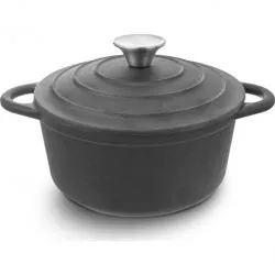 Tejes lábas öntöttvas fedelel 2,7 l