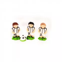 Cukordísz focisták 3 db, focicipő 3×6 cm