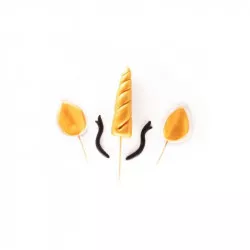 Cukorgyurma unikornis - egyszarvú - torta díszítés