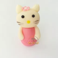 Lábtorta figura HELLO KITTY 5 cm kókuszlisztből készült