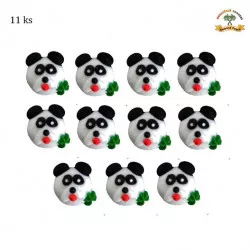 Cukorkás panda dekoráció 11 db