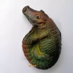 Lábtorta krokodíl figura 12 cm kókuszlisztből készült