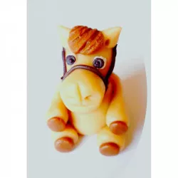 Tortafigura ló 3D, 60 g, kókusztészta, 4 × 6 cm