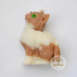 tortafigura macska 6,5x4cm kókuszliszttal