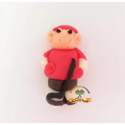 Kép homenagytorta - jégkorongos piros mezben, 6 cm, kókusz alapanyagból.