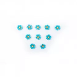 Kék cukorvirágok 10 db