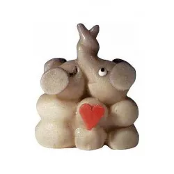 Mangópár elefántos marcipán figura 6x4,5 cm, 40 g