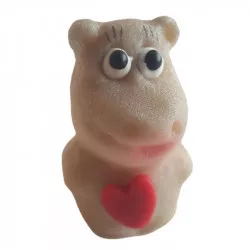 Marcipánból készült víziló figura 5,5×4 cm
