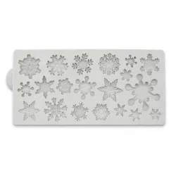 Szilícium formázó hópehely 12x6 cm