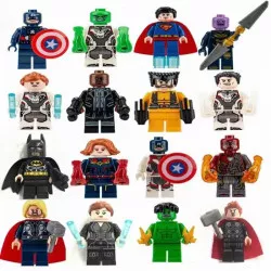 Tortadíszítők 16 darab szuperhős 4 cm