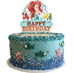 Csokitorta díszítése műanyag Ariellel