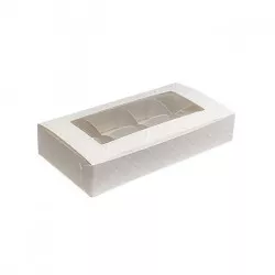 Doboz+rács 10 db 3 cm átlátszó 16x8