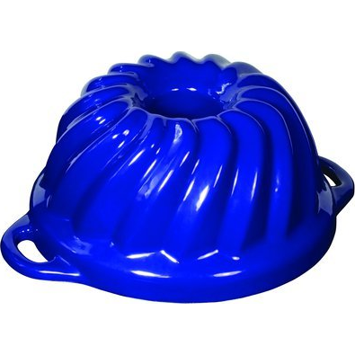 Öntöttvas zománcozott sütőforma Sofie bábovka GOURMETINA 22 cm - Éjjeli kék
