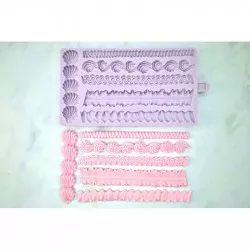 Színes mintás szilikon forma Lambeth csipke