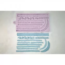 Szilícionos forma kis lambeth csipke