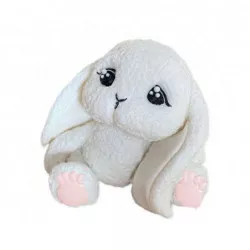 Cukorszoborozó gyönyörű nyuszika rózsaszín tappancsokkal