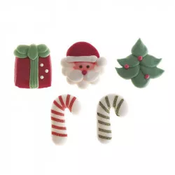 Cukrové zdobení vánočního sanáta, 12 ks