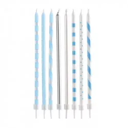 Kék hosszú gyertyák